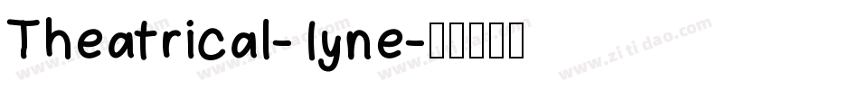 Theatrical-1yne字体转换