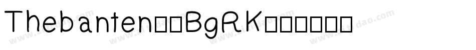 Thebanten-4BgRK字体转换