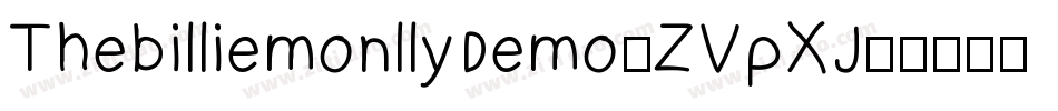 ThebilliemonllyDemo-ZVpXJ字体转换