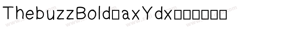 ThebuzzBold-axYdx字体转换