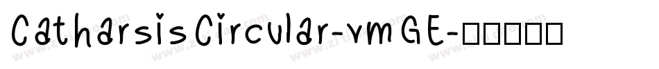 CatharsisCircular-vmGE字体转换