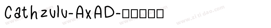 Cathzulu-AxAD字体转换