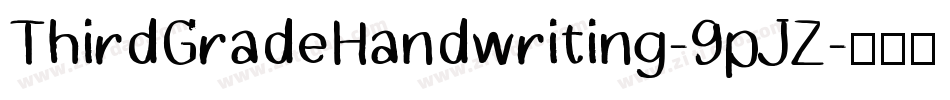 ThirdGradeHandwriting-9pJZ字体转换