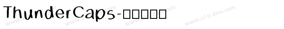 ThunderCaps字体转换
