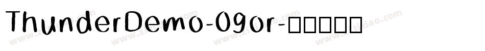 ThunderDemo-09or字体转换