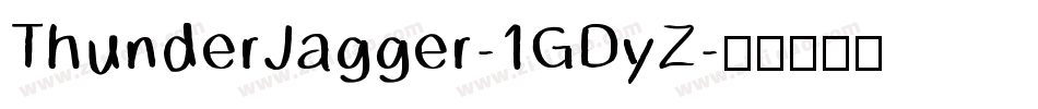 ThunderJagger-1GDyZ字体转换