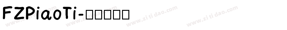 FZPiaoTi字体转换
