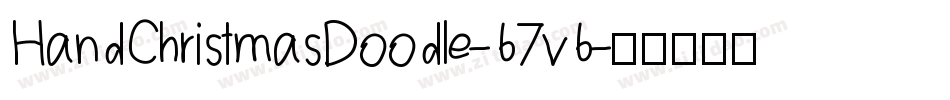 HandChristmasDoodle-67v6字体转换