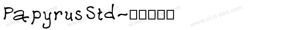 PapyrusStd字体转换