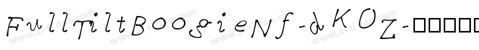 FullTiltBoogieNf-dKOZ字体转换