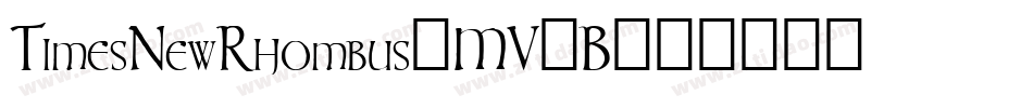 TimesNewRhombus-MV4B字体转换