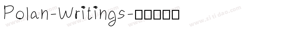 Polan-Writings字体转换