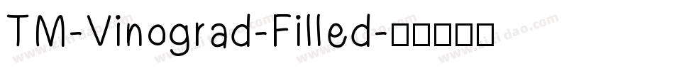 TM-Vinograd-Filled字体转换
