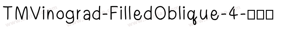 TMVinograd-FilledOblique-4字体转换