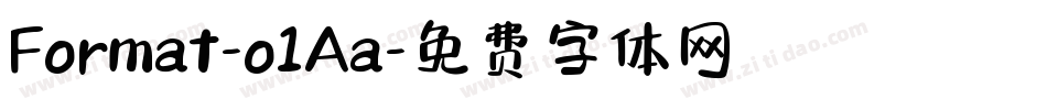 Format-o1Aa字体转换