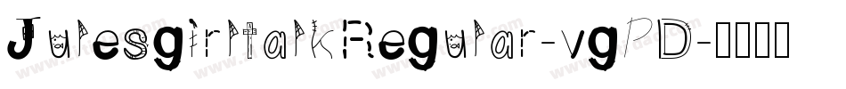 JulesgirltalkRegular-vgPD字体转换