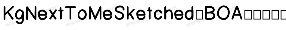 KgNextToMeSketched-BOA5字体转换