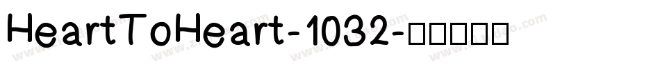 HeartToHeart-1032字体转换