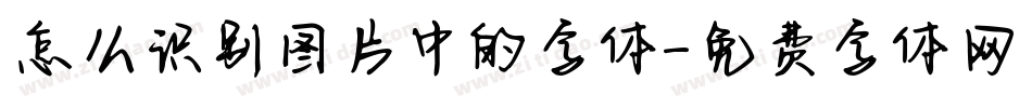 怎么识别图片中的字体字体转换