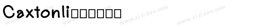 Caxtonli字体转换