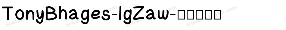 TonyBhages-lgZaw字体转换