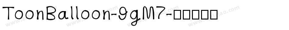 ToonBalloon-9gM7字体转换