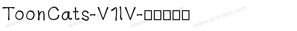 ToonCats-V1lV字体转换