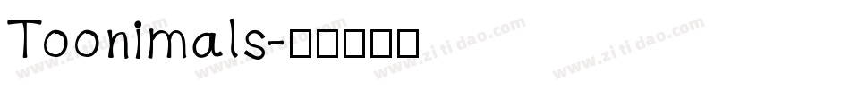 Toonimals字体转换