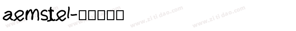 aemstel字体转换