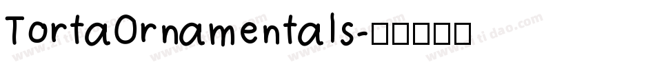 TortaOrnamentals字体转换