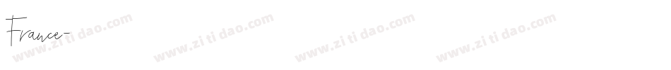France字体转换