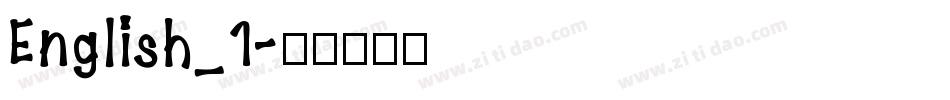 English_1字体转换