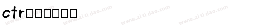 ctr字体转换