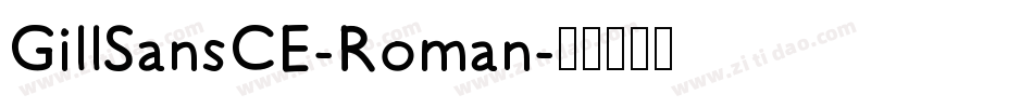 GillSansCE-Roman字体转换