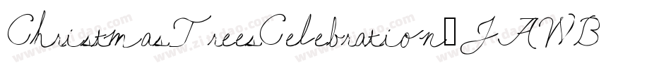 ChristmasTreesCelebration-JAWB字体转换