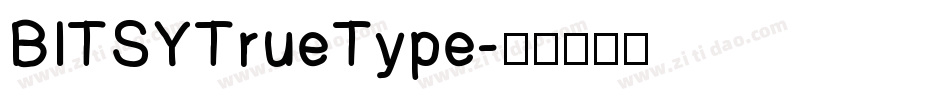 BITSYTrueType字体转换