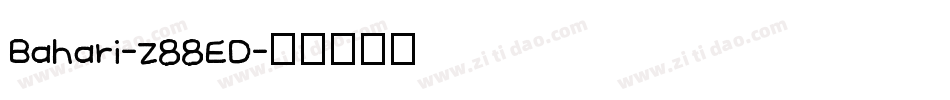 Bahari-z88ED字体转换