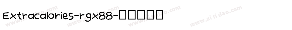Extracalories-rgx88字体转换