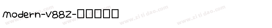 Modern-V88Z字体转换