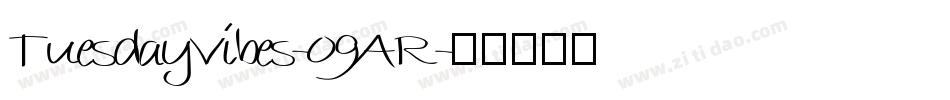 TuesdayVibes-09AR字体转换