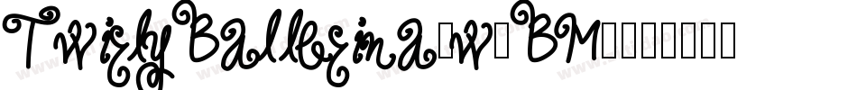TwirlyBallerina-w1BM2字体转换