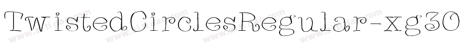 TwistedCirclesRegular-xg3O字体转换