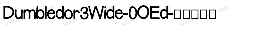 Dumbledor3Wide-0OEd字体转换