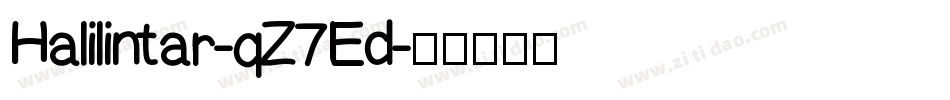 Halilintar-qZ7Ed字体转换