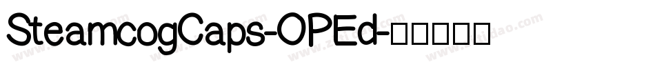 SteamcogCaps-OPEd字体转换