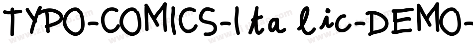 TYPO-COMICS-Italic-DEMO字体转换