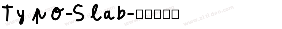 Typo-Slab字体转换