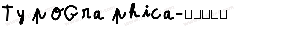 TypoGraphica字体转换