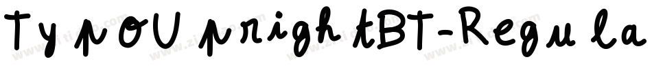 TypoUprightBT-Regular字体转换