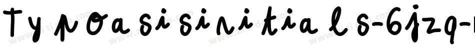 Typoasisinitials-6jzq字体转换